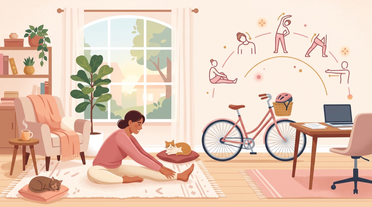 Simple Stretches for People Who Sit or Ride All Day