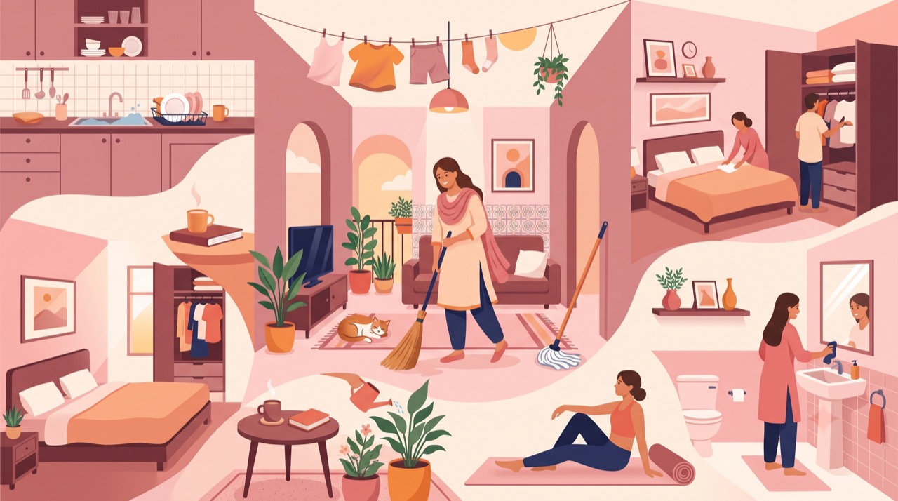 A Weekly Cleaning Schedule for a Small Pakistani Apartment